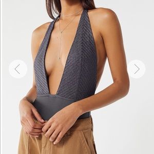 UO All That Glitters Plunging Bodysuit
